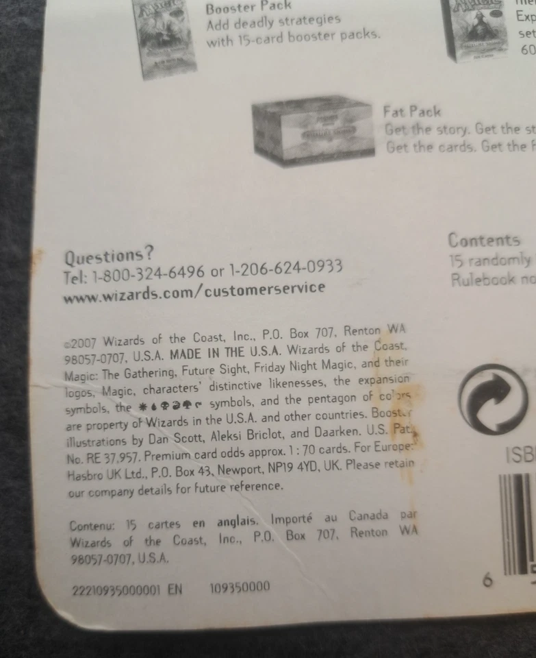 MTG: FUTURE SIGHT "On Card" Retail Pack English VR Magic the Gathering NOS - Image 3 of 4