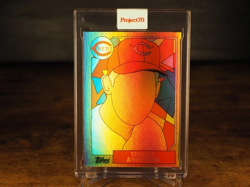Topps PROJECT 70 #261 1987 Sparky Anderson by Fucci Rainbow Foil 7/70 REDS
