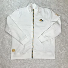 Golden Road Brewing Jacket White/Yellow Full Zip Long Sleeve Size XL