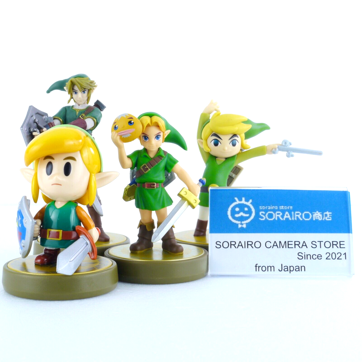 Nintendo Amiibo The Legend of Zelda Set of 4 LINK From JAPAN [Mint