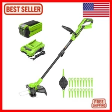 **Revolutionary 40V 13" Cordless String Trimmer/Edger - Effortless Lawn Maste...