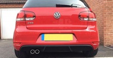 Heck Spoiler Heckschürze Heckeinsatz Heckansatz Diffusor passend für VW Golf 6 G