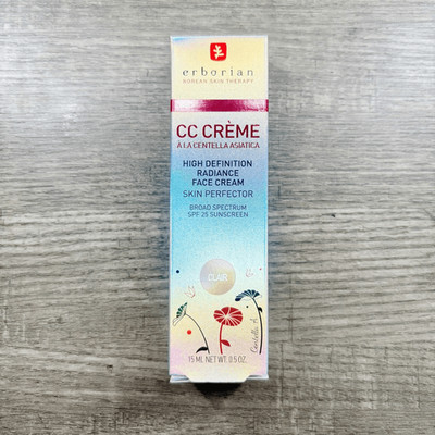 Erborion CC Cream Clair / Fair with Centella Asiatica New In Box