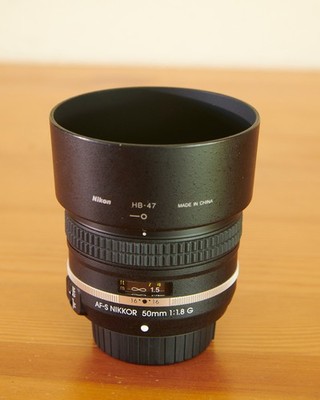 Nikon AF-S 50mm f1.8g  Special Edition Lens w/ Hood