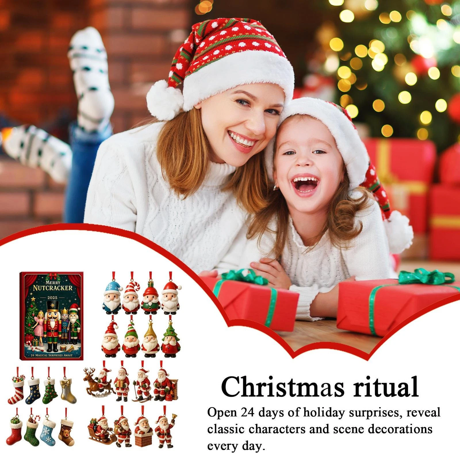 Merry Nutcracker Advent Calendar 2025 24-Day Christmas Countdown Calendar