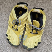 Vibram fivefingers barefoot trail shoes yellow blue women's size 7.5 / 8