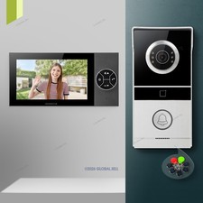 HOMSECUR 7" 4 Wire HD Video Door Phone Call Intercom Night Vision Door Unlock