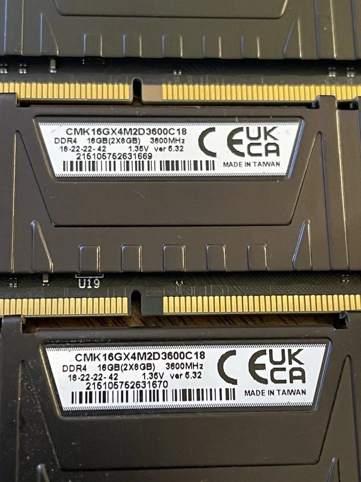 Corsair Vengeance LPX 32GB DDR4 Black RAM Memory (4x8GB, 3600MHz) - Image 3 of 3