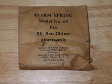 RESSORT D'ALARME MODÈLE N° 69 CONVIENT POUR PIÈCE DE RÉVEIL BIG BEN CARILLON UNIQUEMENT