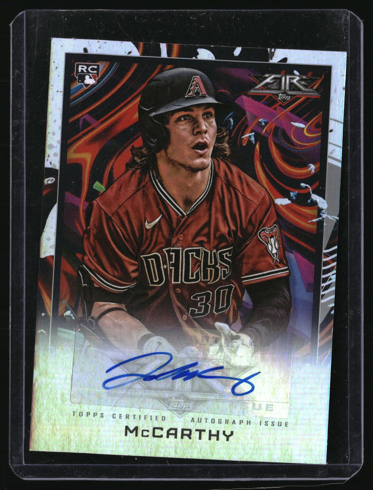 2022 Topps Fire #FA-JMC Jake McCarthy Autographs