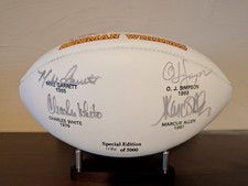 USC Heisman SIGNED Football OJ Simpson Marcus Allen Charles White Mike Garrett
