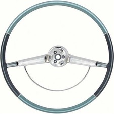 Oer 9742432 65-66 Impala Steering Wheel Whorn Ringtwo Tone Blue Oer 9742432 65-66 Impala Steering Wheel Whorn Ringtwo Tone Blue