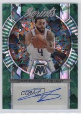 2022 Panini Mosaic Scripts Green Ice Prizm Duane Washington Jr #MS-WAS Auto 4u2