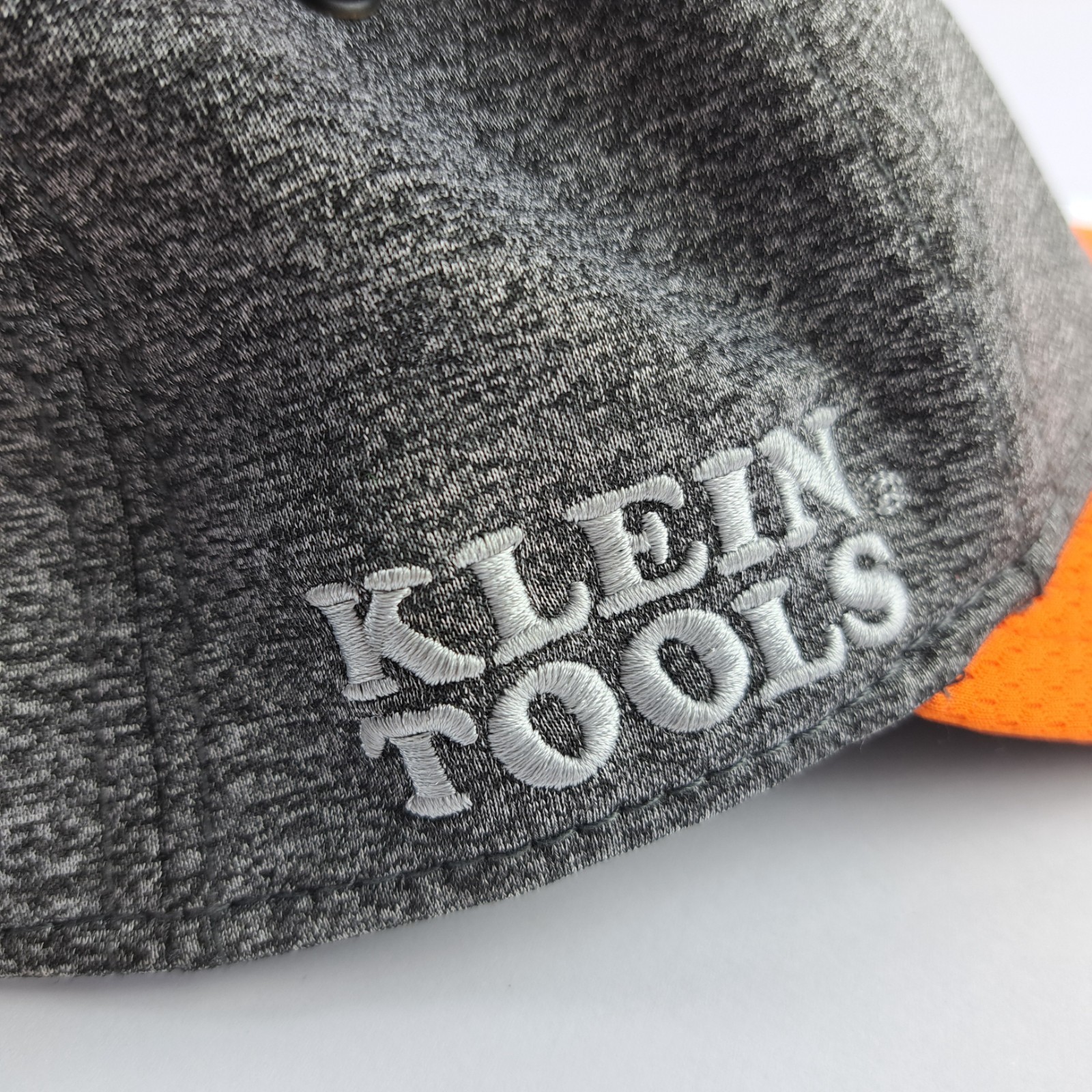 Klein Tools Hat Adjustable StrapBack Gray Orange … - image 5
