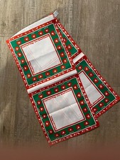 APPLE SEED RIDGE SCARF-VINTAGE '70S FRANKIE WELCH 1ST LADIES DESIGNER-GIRL SCOUT