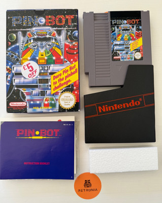 Pin Bot Nintendo Nes Spiel UK Version OVP mit Handbuch komplett CIB