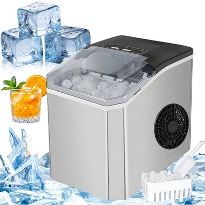 120W Ice Cube Maker Tragbar 12V Schnellkühlung Auto Küche Büro Reise Kompakt