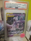 Pokémon Mewtwo and Mew GX PSA 10 Japanese Tag Team All Stars