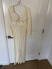 Boohoo Occasion Women's Pants Dress Jumpsuit Size 4 US Vanilla