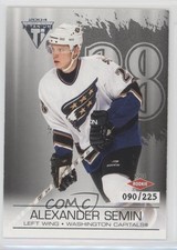 2003-04 Pacific Private Stock Titanium Retail Jersey Number Alexander Semin 0a3