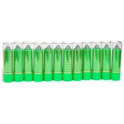 Aloe Vera Mood Lipstick Green Color (12pc/pk) by 12 Count (Pack of 8), 