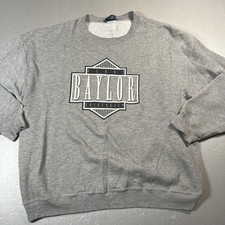 Baylor Bears Vintage Sweatshirt Mens XL Gray NCAA College Crewneck University