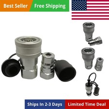 1/4" NPT -B Hydraulic Quick Connect  Disconnect Coupler, Quick Release Coupl...