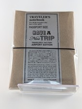 BNIB Traveler  s Notebook Airport Edition Passport Size Limited US Seller