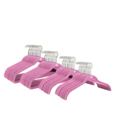 The JOY Hangers 50-piece Set with Antimicrobial Technology - Blush Pink Chrome