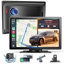 Double Din 9 inch Touchscreen Car Stereo with CarPlay, Android Auto, Bluetooth,