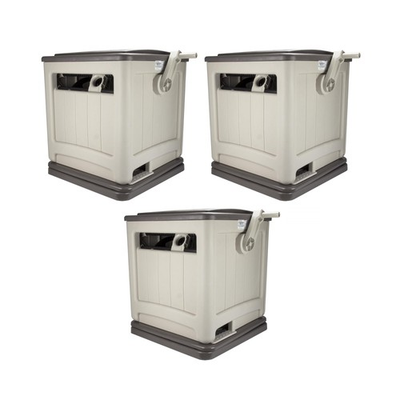 #ad Suncast Swivel Hose Reel Storage Hideaway w Smart Trak Hose Guide amp; Bin 3 Pack $350.97
