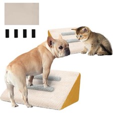 Dog Stairs Ramp 2-Pack Non-Slip Incline for Senior Pets, Small Dogs, Cats