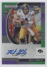 2020 Panini Prizm Draft Picks Rookies Purple & Green /149 Nate Stanley Auto s3g