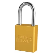 American Lock A1106kas6ylw Lockout Padlock, Keyed Alike, Aluminum, Yellow, 1