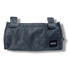 Lovesac Sodasac New No Tag Microsuede 2 Drink Cup Holder Accessory Gray