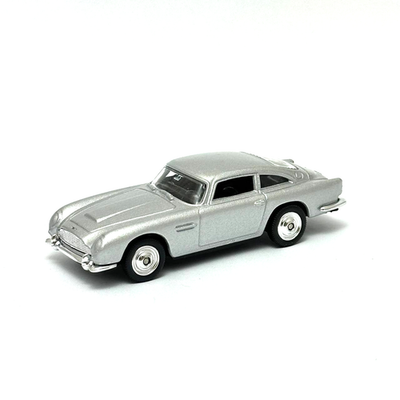 1964 Aston Martin DB5 Silver Welly 1:60 1:64 Scale Die Cast Toy