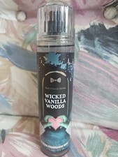 Bath  Body Works Wicked Vanilla Woods Fine Fragrance Body Mist Spray 8 oz New