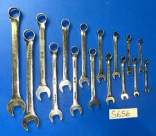 S-K TOOLS 16 PIECE METRIC COMBINATION WRENCH SET 6MM TO 22MM
