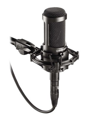 Audio Technica AT2035 Side Address Cardioid Condenser Studio Microphone/Mic+Case