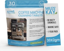 30-Pack Coffee Cleaning Tablets, Compatible with All Major Coffee Machines – Nat