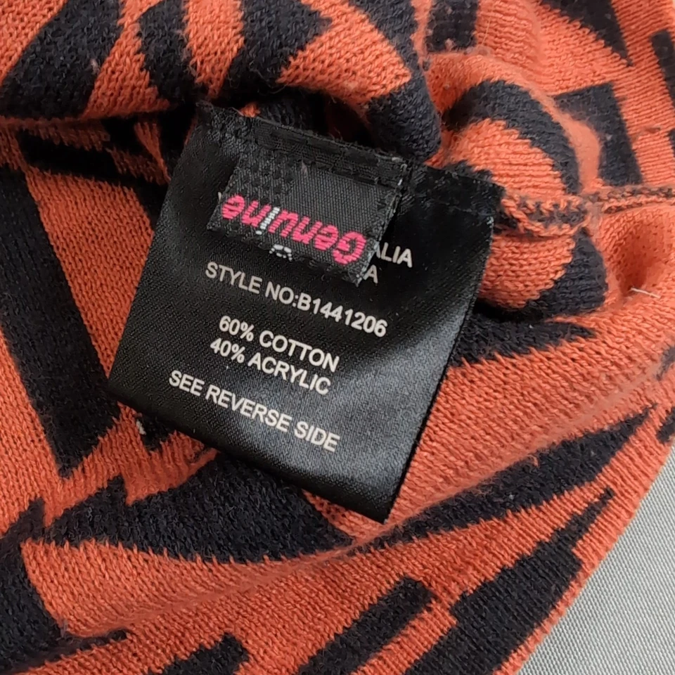 Volcom Mini Skirt Womens Small Y2K Brown Geometric Cotton Blend Elastic Waist - Image 4 of 4