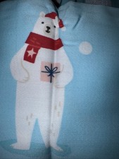 Wondershop Polar Bear Size Full Sheet Set 4 Pc Blue White Winter Holiday