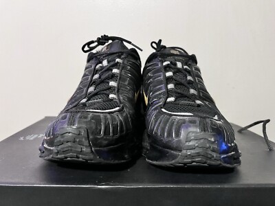 2019 Men's Nike Shox TL X Neymar Black Metallic Gold Used Size 8.5