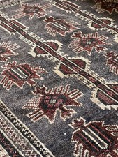 Old Carpet Kazak Cucasian Handmade Rug  Size: 86cm X 124 Cm