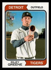 Riley Greene RC 2023 Topps Heritage #48c Detroit Tigers NM-MINT