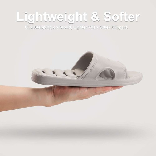 Womens Mens Slippers Bath Shower Non-Slip Bathroom Sandals Ourdoor Soft Shoes - 第 10/16 張圖片