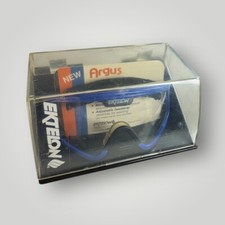 Vintage 1990s Ektelon Argus Racquetball Eyewear Goggles w/ Case Blue
