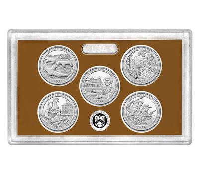 2017 S Proof America the Beautiful Quarter ATB US Mint clad 5 coin