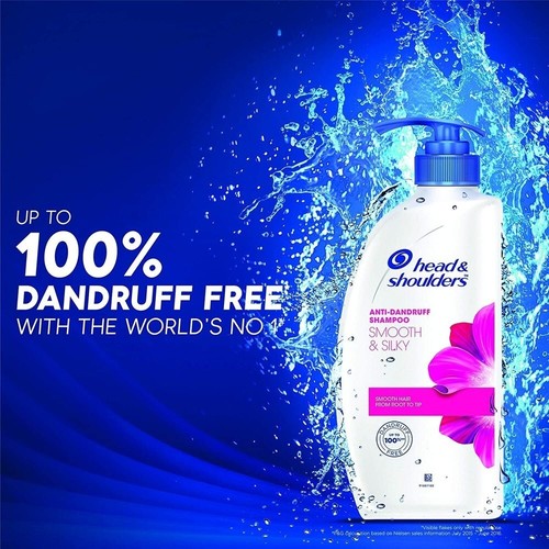 Head & Shoulders Anti Dandruff Smooth and Silky Shampoo 650 ML Super Saver Pack - Picture 8 of 9