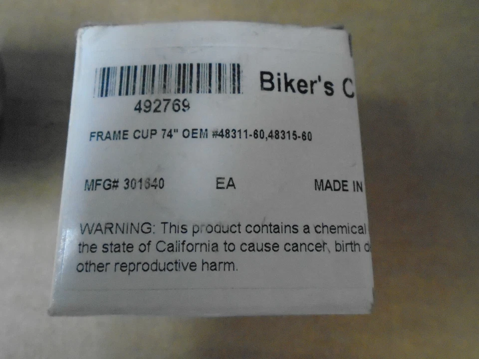 Biker's Choice Steering Head Chrome Cup 301640 New - Image 4 of 4